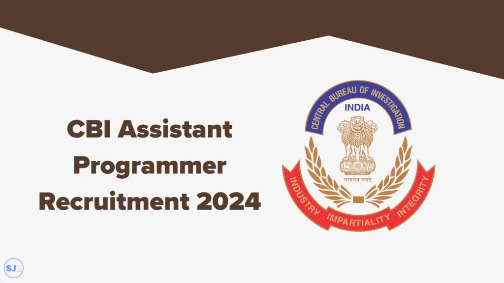 CBI Assistant Programmer Recruitment 2024