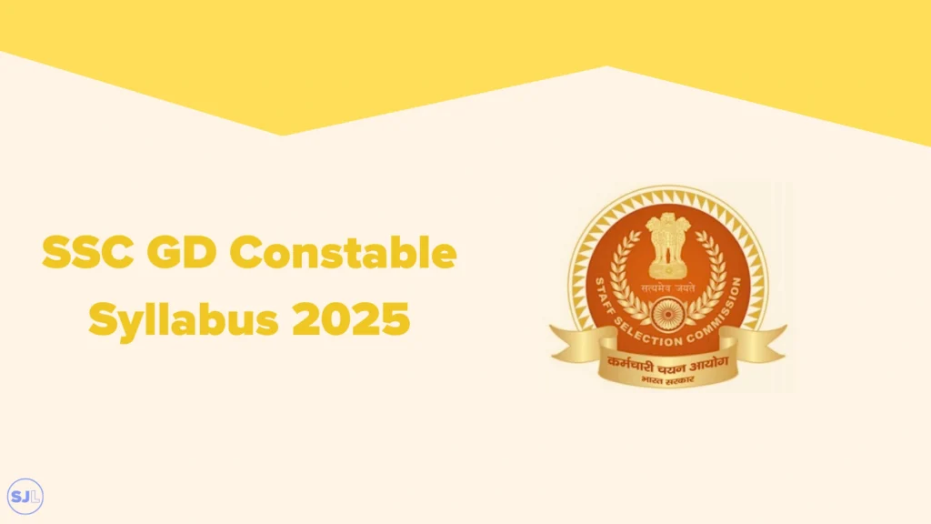 SSC GD Syllabus 2025