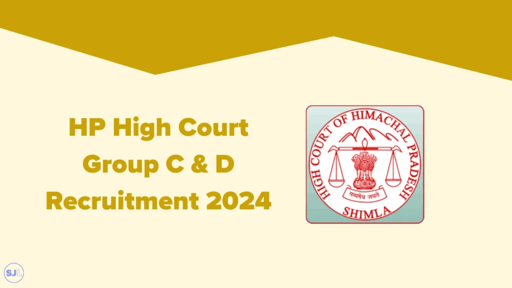 HP High Court Recruitment 2024