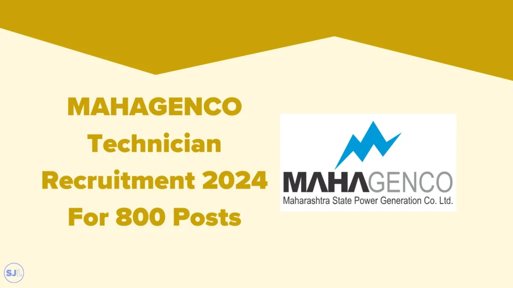 MAHAGENCO Technician Recruitment 2024